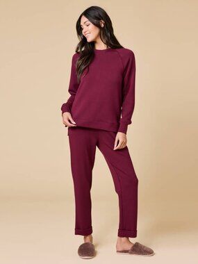 NWT Softies Athleisure DreamTech Crew Tunic with Side Zip & Flood Pant